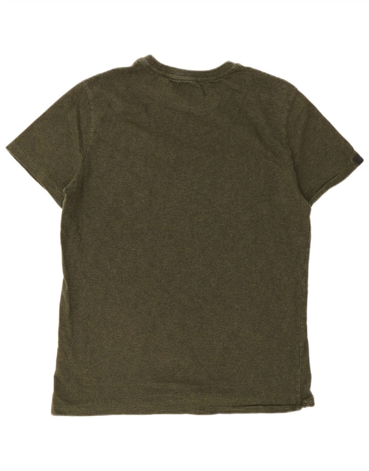 Superdry Herren T-Shirt mit Grafik, groß, Khaki, Baumwolle