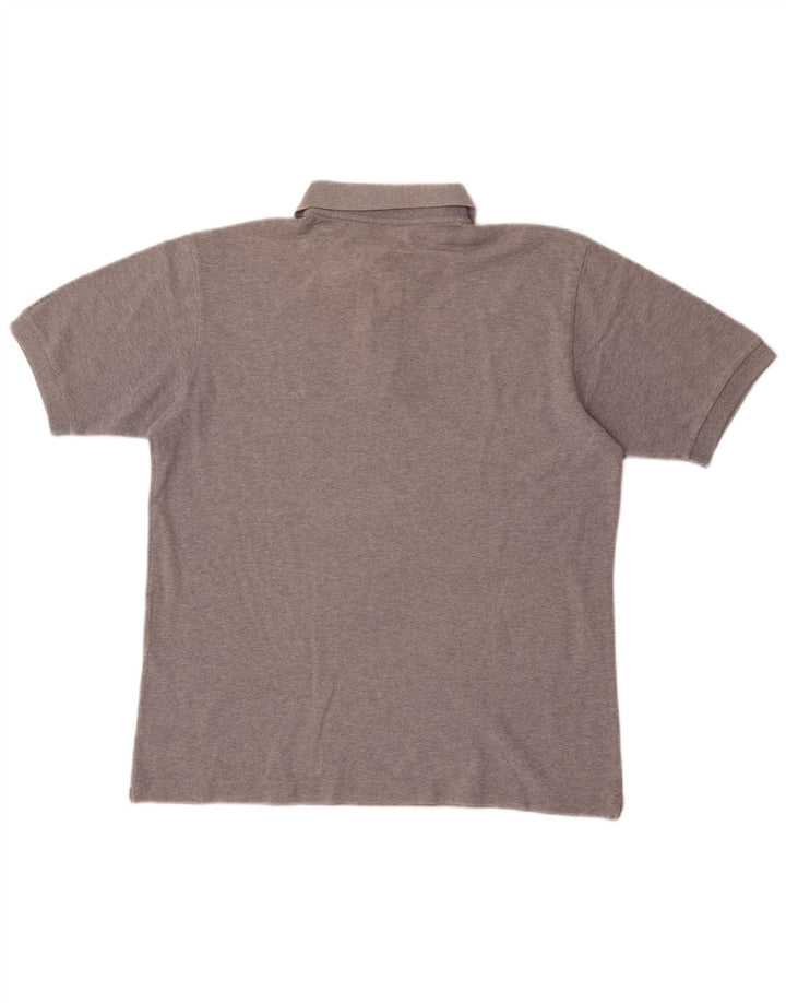 Kappa Herren-Poloshirt aus mittelgrauer Baumwolle