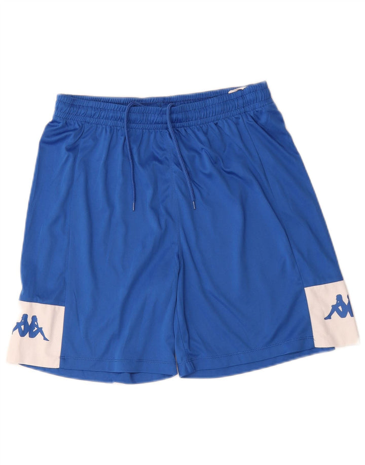 Kappa Graphic Sportshorts für Jungen, 15–16 Jahre, Mittelblau, Farbblock