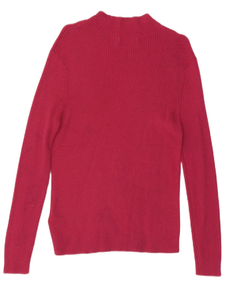 Marks & Spencer Rollkragenpullover für Damen, Gr. 14, Mittelrosa