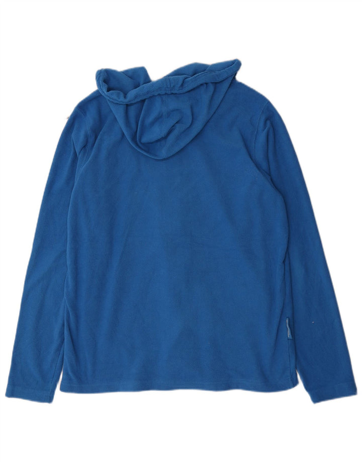 Mountain Warehouse Herren-Fleecejacke mit Kapuze, UK 38, Mittelblau, Polyester