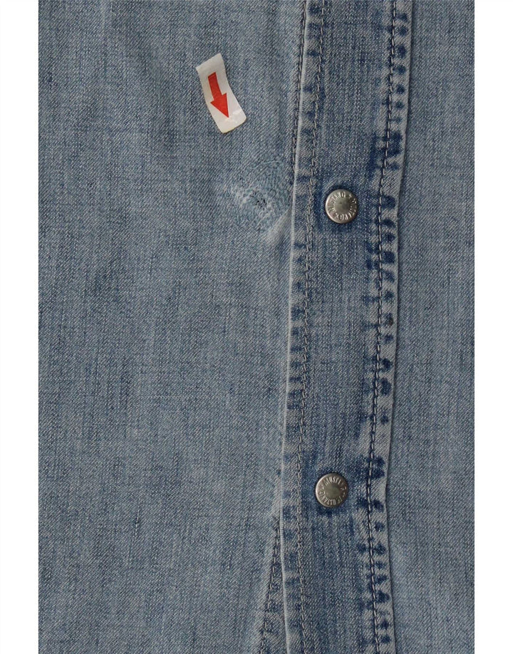 Ärmelloses Denim-Kleid für Damen von Mustang, UK 14, Mittelblau