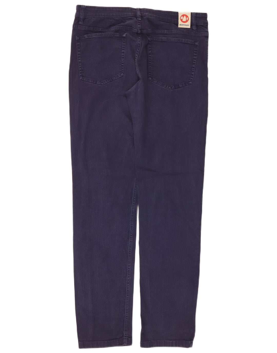 MURPHY & NYE Herren Slim Jeans W34 L34 Marineblaue Baumwolle