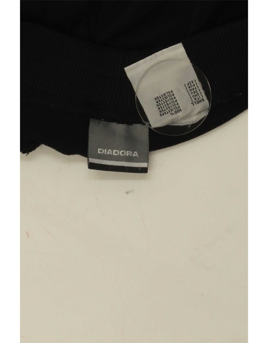 Diadora Damen-Trainingshose, UK 12, Mittelschwarz, Polyester