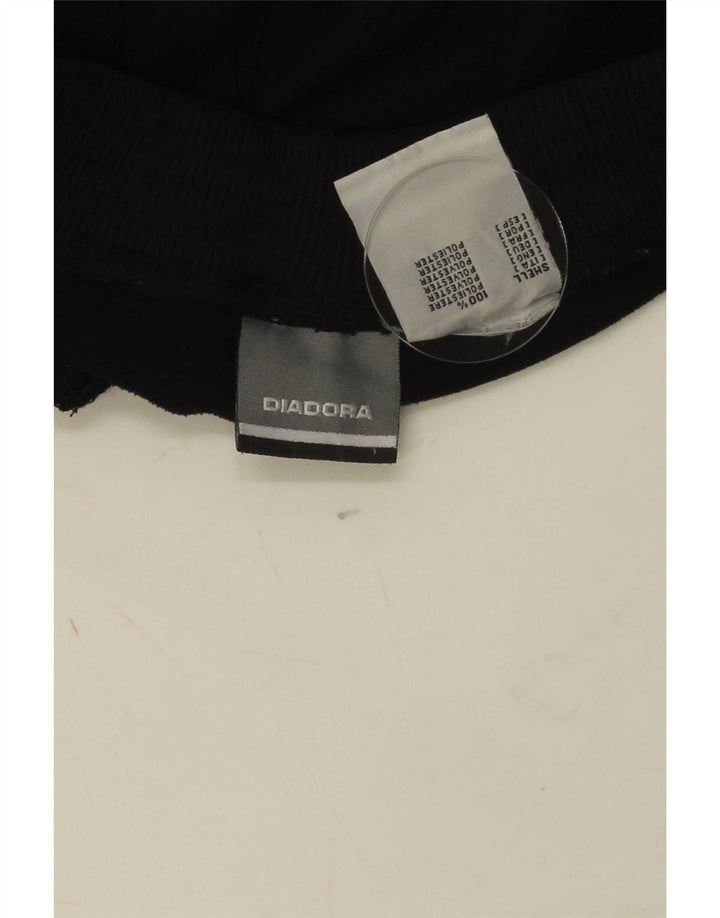 Diadora Damen-Trainingshose, UK 12, Mittelschwarz, Polyester