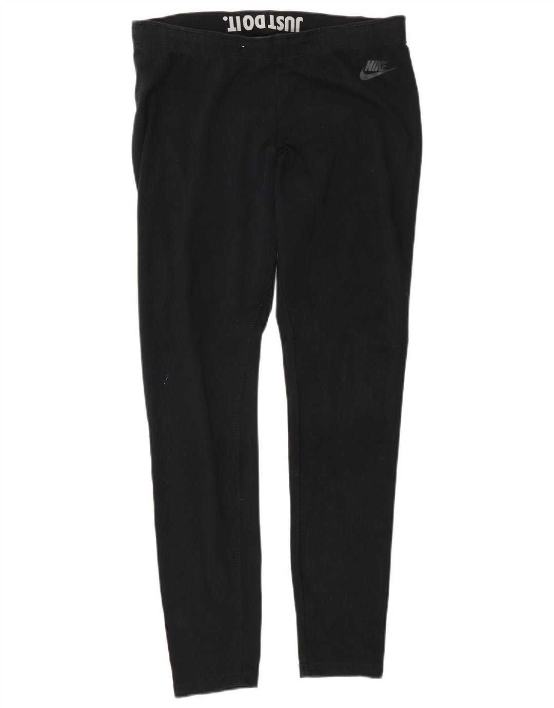 Nike Damen Graphic Leggings UK 14 Large Schwarz
