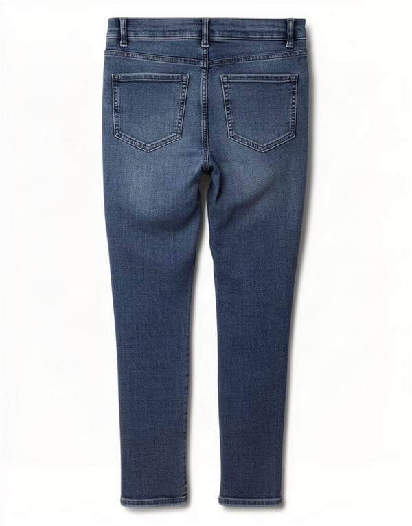 Marks & Spencer Damen The Ivy Crop Skinny Jeans UK 14 Large W32 L26 Blau