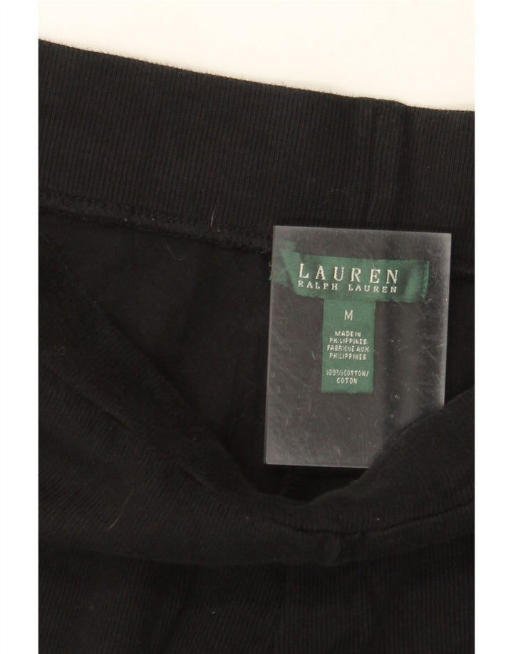 RALPH LAUREN Gerade Chino-Hose für Damen, Größe M, W30, L29, Schwarz, Baumwolle