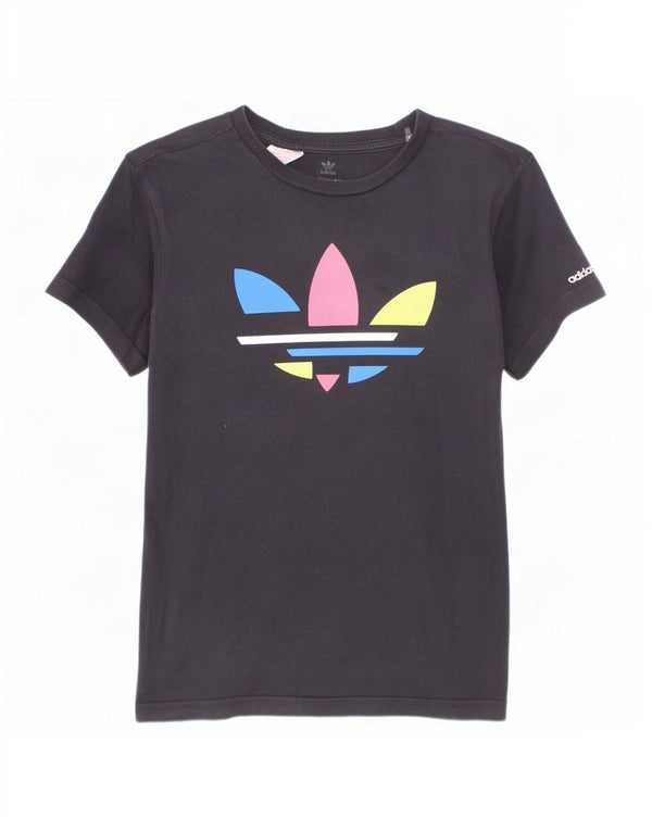 Adidas T-Shirt mit Grafik für Jungen, 11–12 Jahre, schwarze Baumwolle