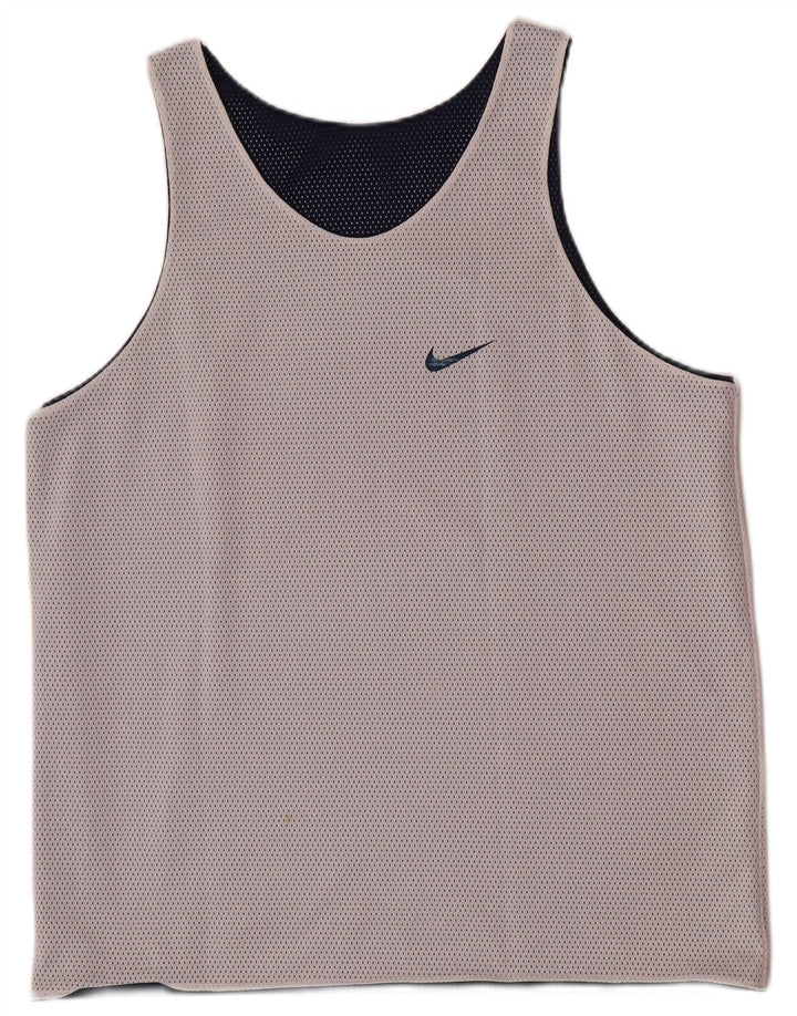 Nike Herren Wendeweste Top XL Marineblau Polyester