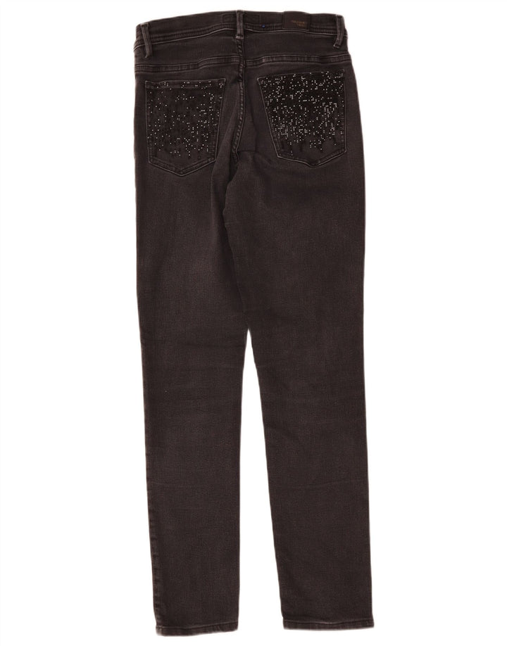 Trussardi Damen Slim Jeans W27 L27 Graue Baumwolle