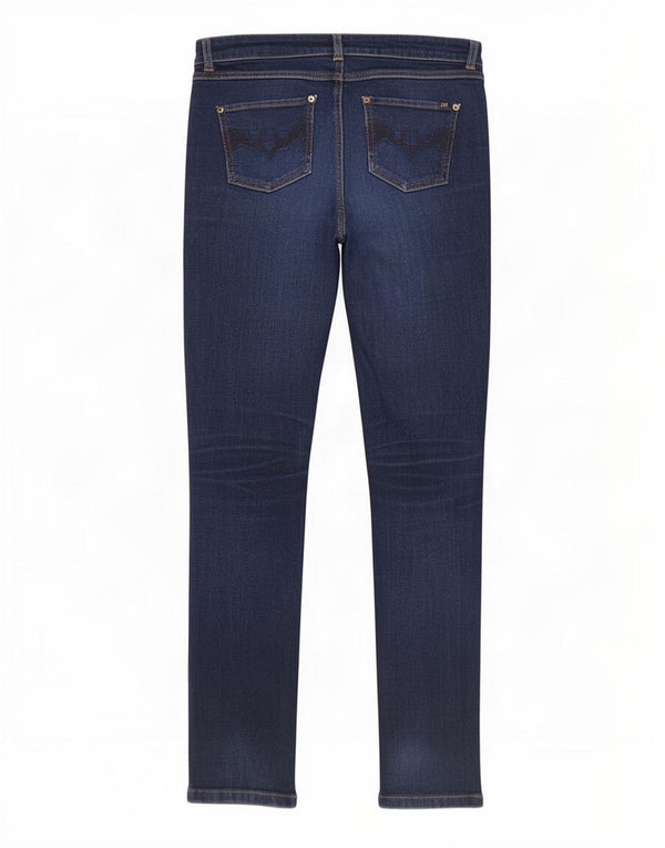Oasis Damen Cherry Skinny Jeans UK 10 Small W28 L31 Marineblau Baumwolle