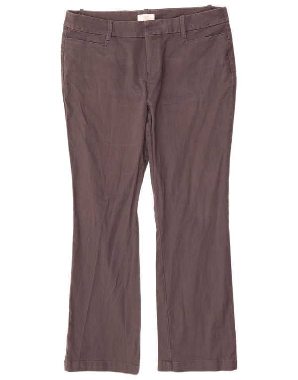 Dockers Damen Bootcut Freizeithose UK 12 Large W36 L29 Graue Baumwolle