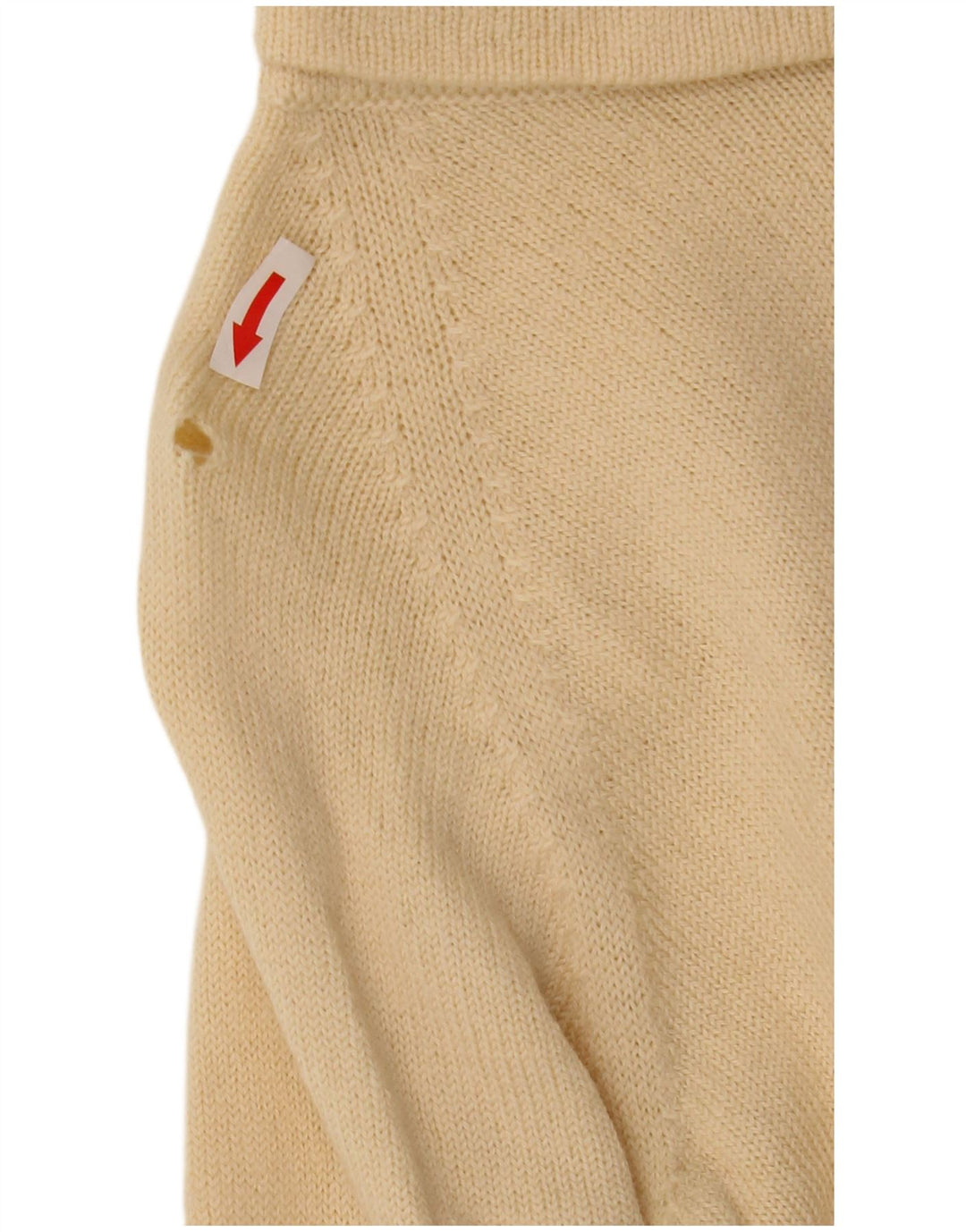 Gran Sasso Damen Crop Rollkragenpullover Pullover UK 10 Small Beige