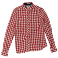 Fat Face Flanellhemd mit klassischer Passform für Damen, UK 12, Mittelroter Gingham-Karomuster