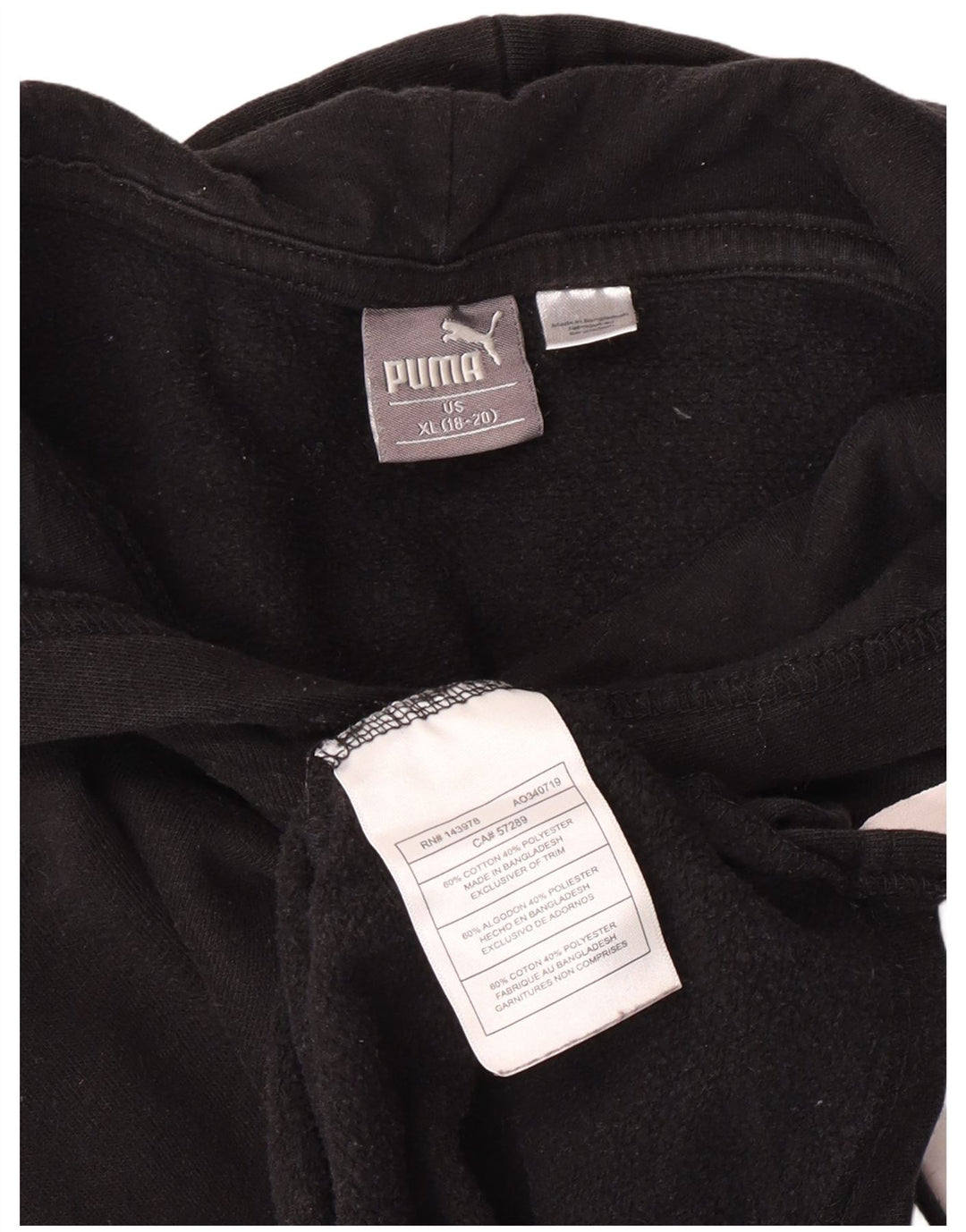 Puma Jungen Graphic Hoodie Pullover 13–14 Jahre XL Schwarz Baumwolle