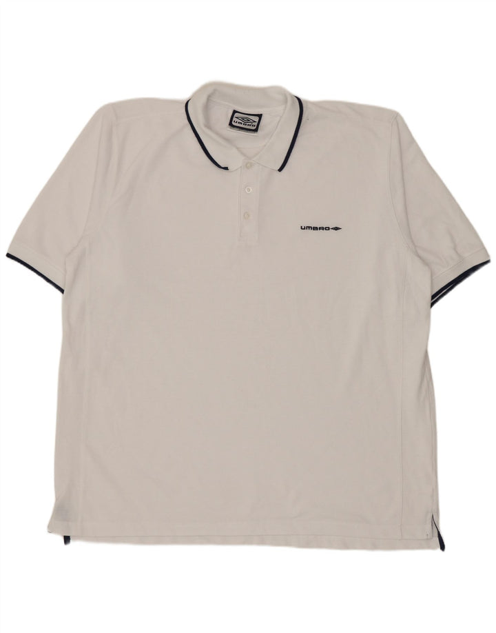 Umbro Herren Poloshirt XL Weiß Polyester