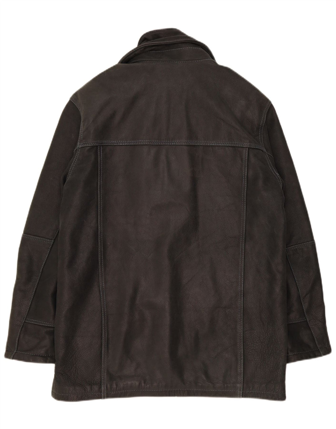 Scandianavia Herren Lederjacke UK 36 Small Grau