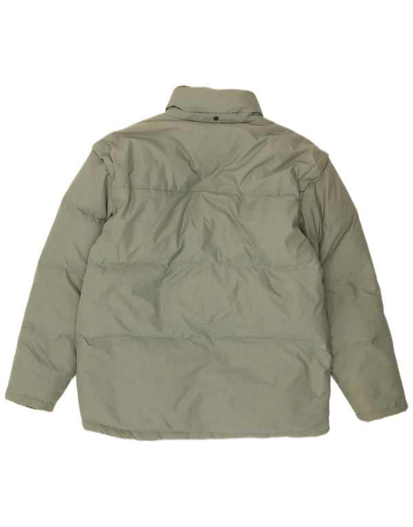 FILA Herren Wattierte Jacke UK 40 Large Grün Polyamid