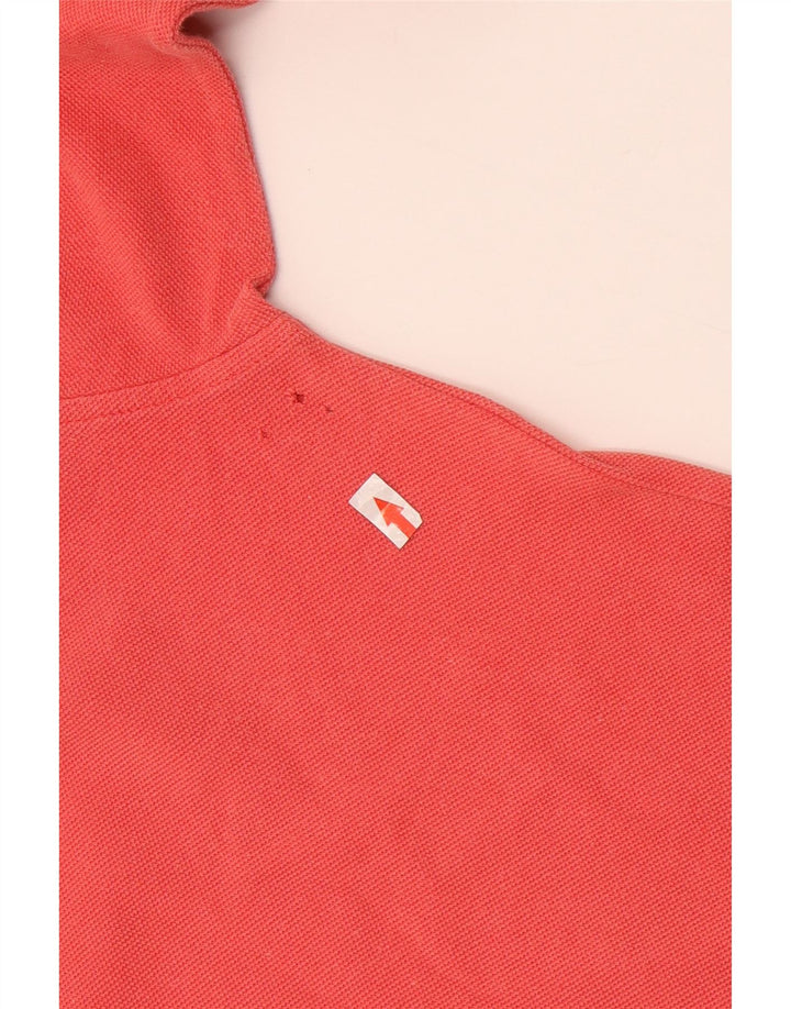 Invicta Herren-Langarm-Poloshirt, große rote Baumwolle