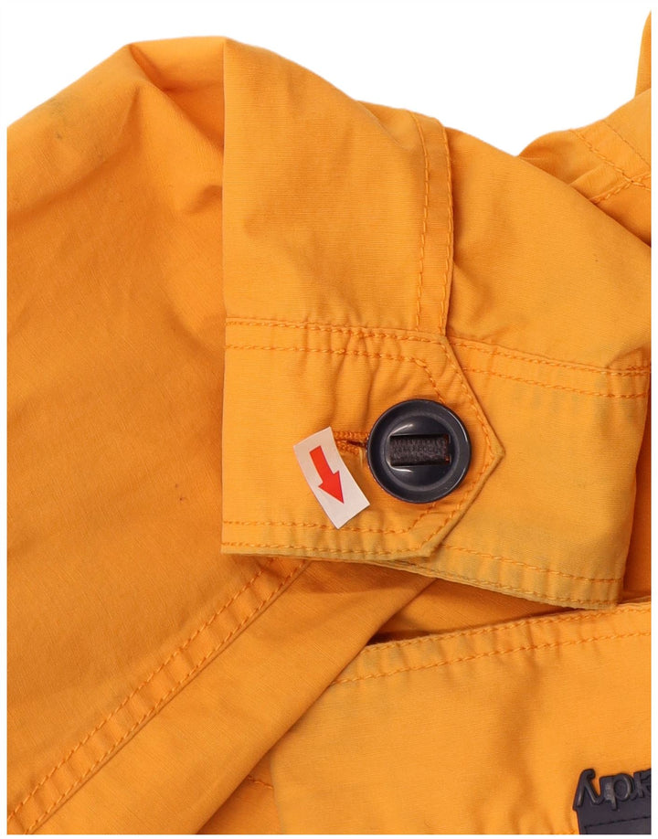 Superdry Herren-Windbreaker-Jacke mit Grafik, UK 40, Größe L, Orange, Farbblock