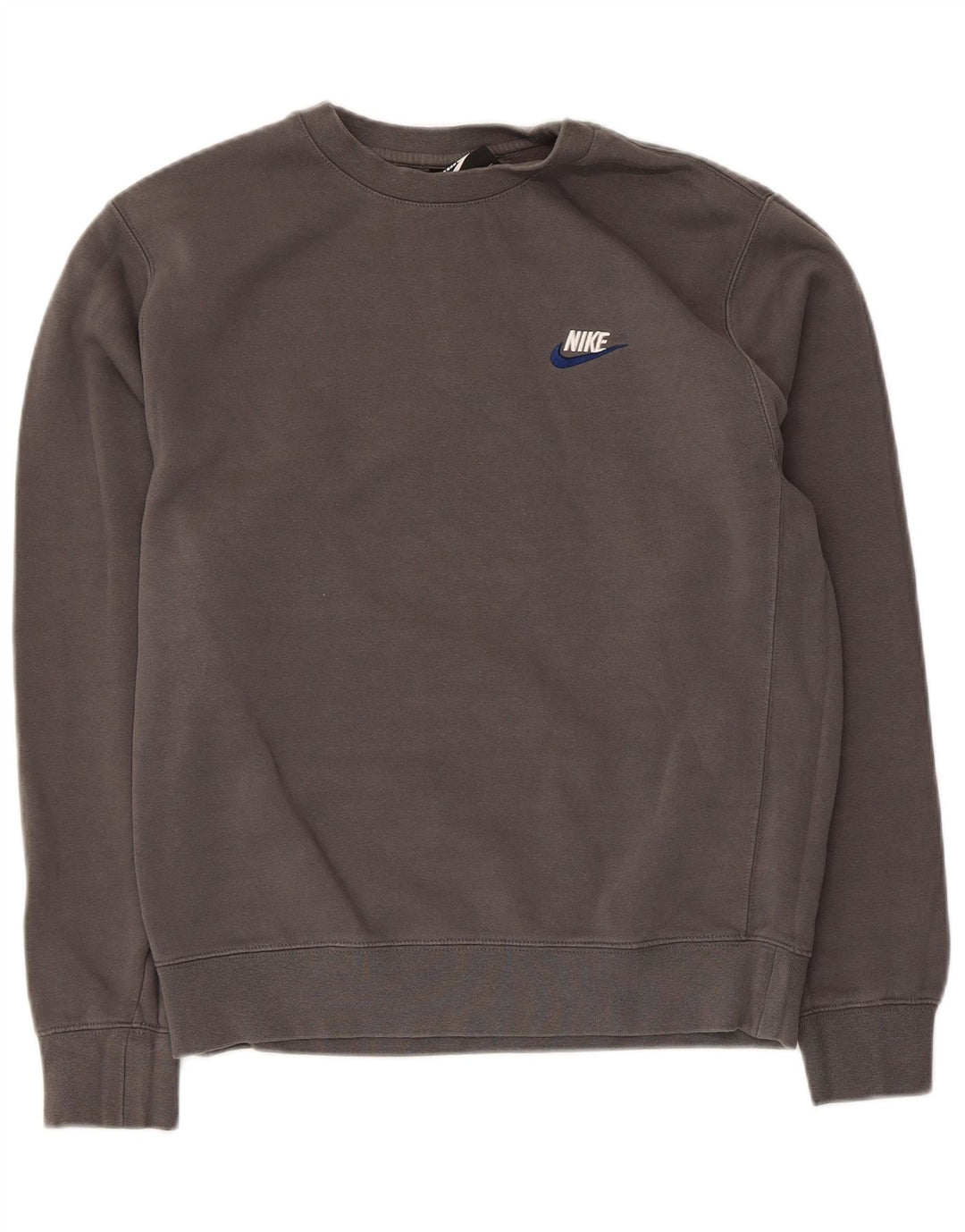 Nike Herren Sweatshirt Pullover Small Grau Baumwolle