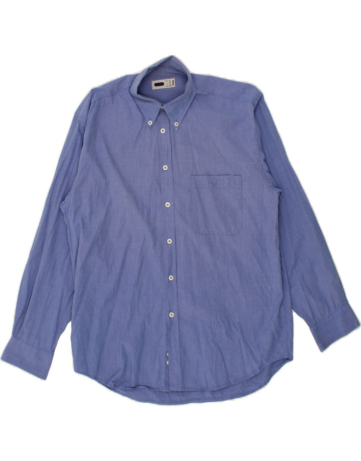 FILA Mens Shirt Medium Blue Cotton Vintage Fila and Second-Hand Fila from Messina Hembry 
