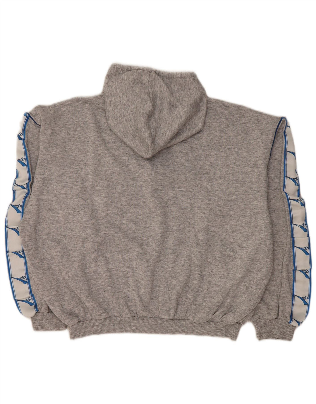 DIADORA Übergroßer Grafik-Hoodie-Pullover für Damen, UK 12, Mittelgrau