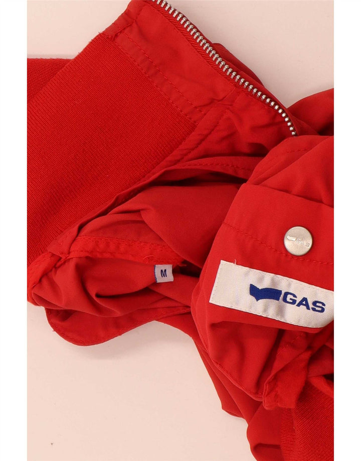Gas Herren Bomberjacke UK 38 Mittelrotes Polyamid