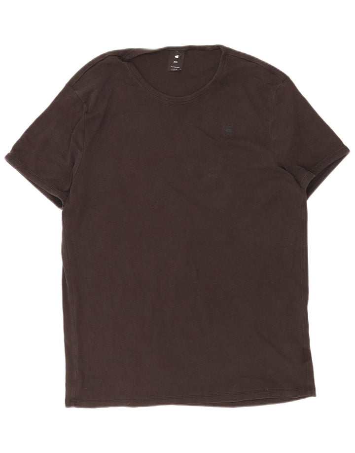 G-Star Herren T-Shirt Top 2XL Braun Baumwolle