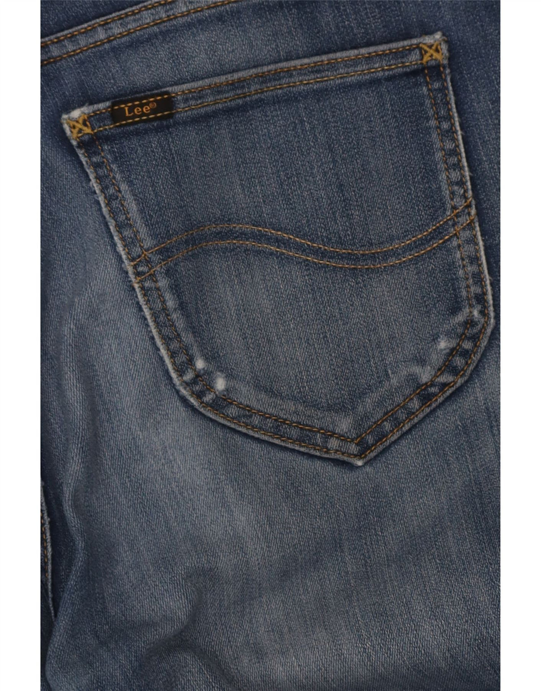 Lee Herren Rider Slim Jeans W34 L32 Blaue Baumwolle