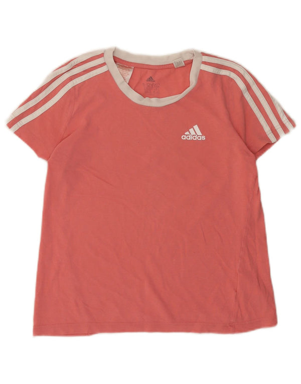 ADIDAS T-Shirt für Mädchen, 11–12 Jahre, rosa, Colourblock-Baumwolle