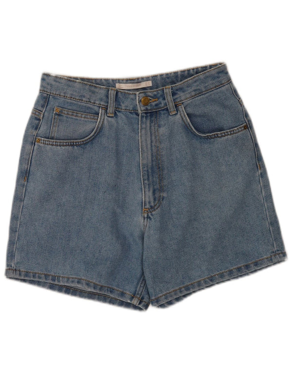 Zara Damen Trafaluc Denim Shorts EU 38 Small W28 Blau