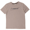 Nike Herren Air Max Graphic T-Shirt-Oberteil aus mittelgrauer Baumwolle