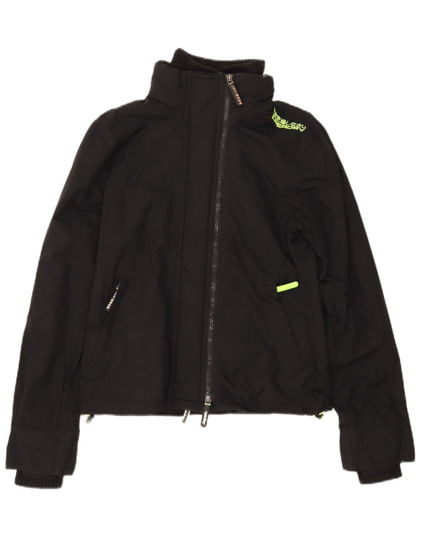 SUPERDRY Damen The Windcheater Windjacke UK 12 Medium Schwarz