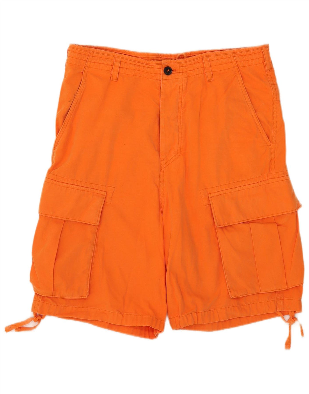French Connection Herren-Cargoshorts W32 Mittelorange Baumwolle