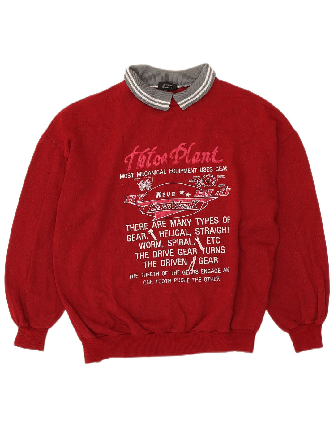EXPRESS Damen-Sweatshirt in Übergröße mit Grafik, UK 14, Mittelrot