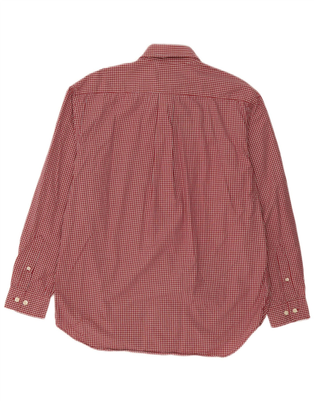 Eddie Bauer Herrenhemd Mittelrot kariert Baumwolle