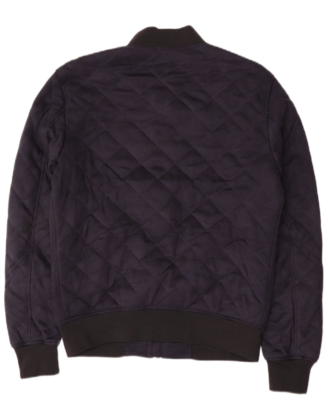 Zara Herren Steppjacke UK 38 Medium Marineblau Polyester