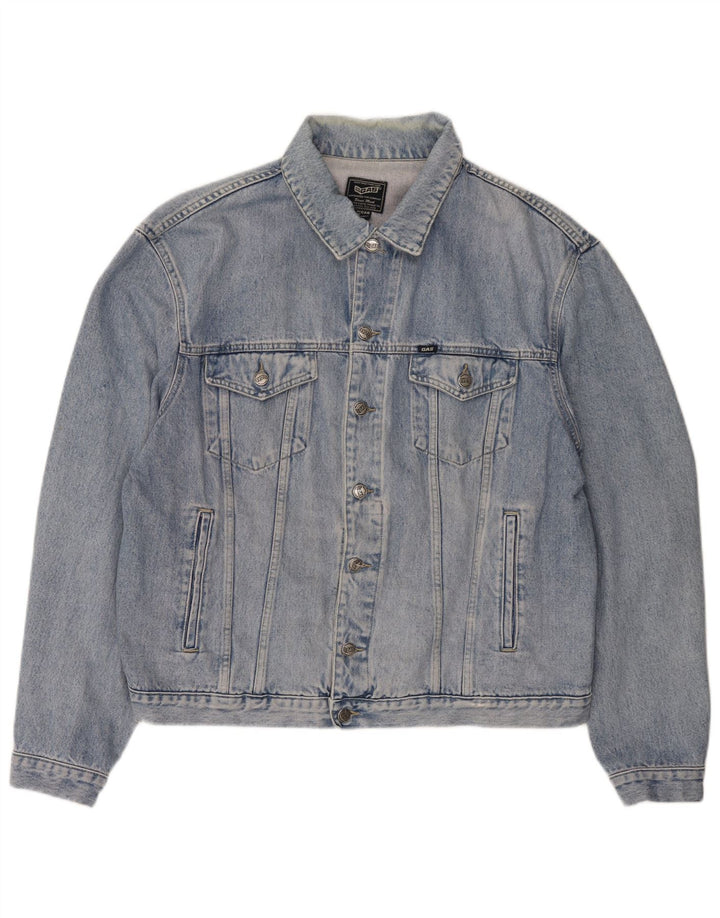 Gas Herren Jeansjacke 2XL Blaue Baumwolle