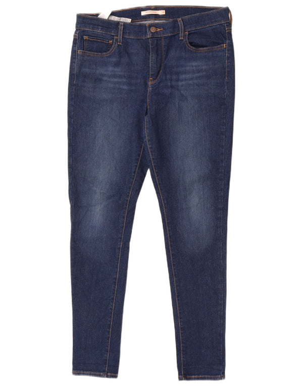 Levi's Damen 710 Super Skinny Jeans W32 L30 Blaue Baumwolle