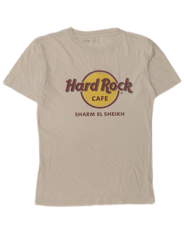 Hard Rock Cafe Herren Sharm El Sheikh Graphic T-Shirt Top Small Weiß