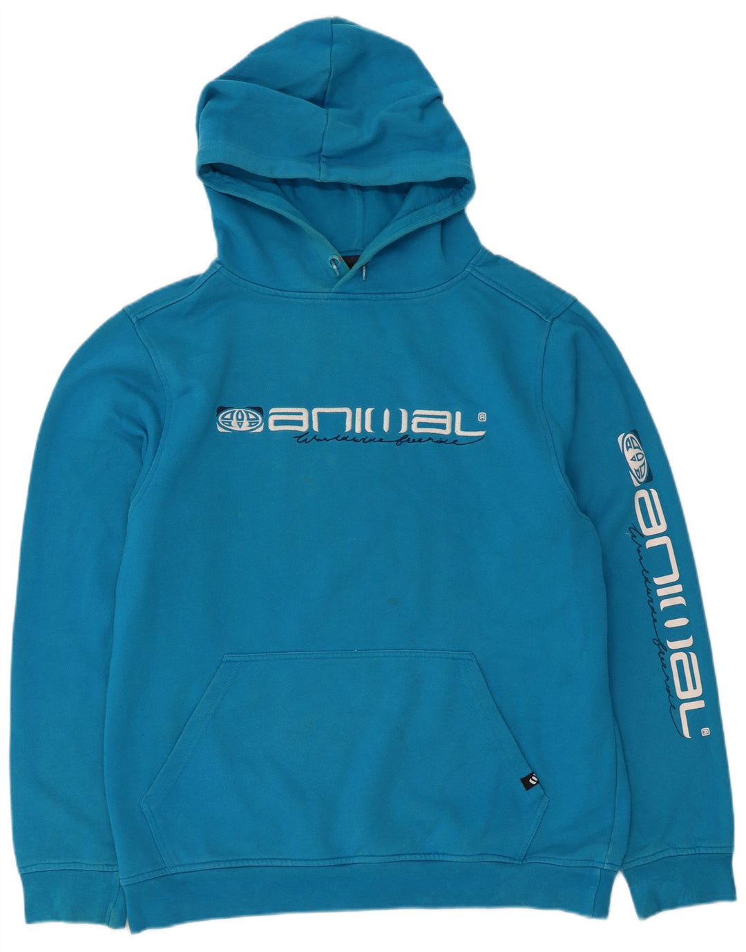 Animal Herren-Kapuzenpullover mit Grafik, groß, aus blauem Polyester