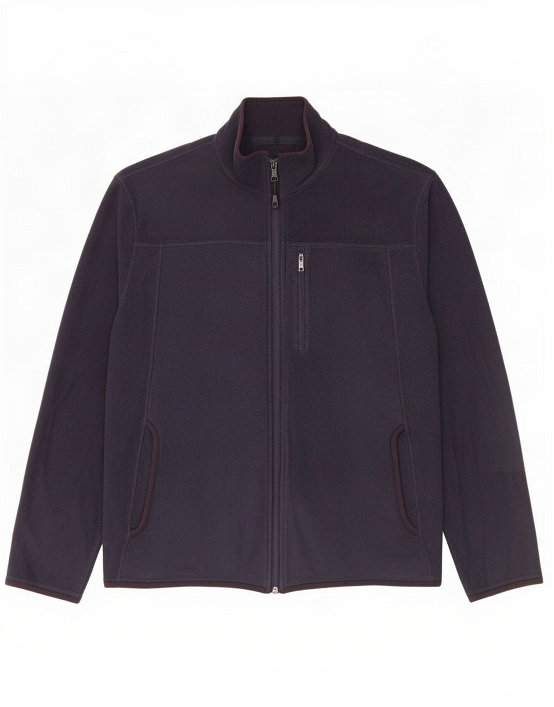 Marks & Spencer Herren-Fleecejacke mit normaler Passform, UK 38, mittelmarineblau