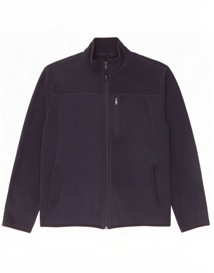 Marks & Spencer Herren-Fleecejacke mit normaler Passform, UK 38, mittelmarineblau