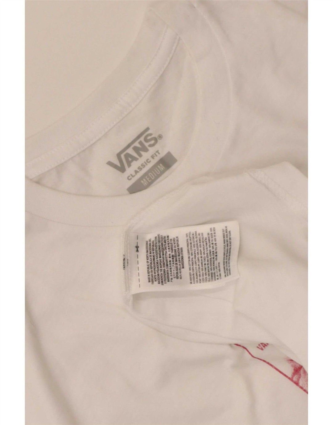 Vans Herren-T-Shirt mit klassischer Passform und Grafik, mittelweiße Baumwolle