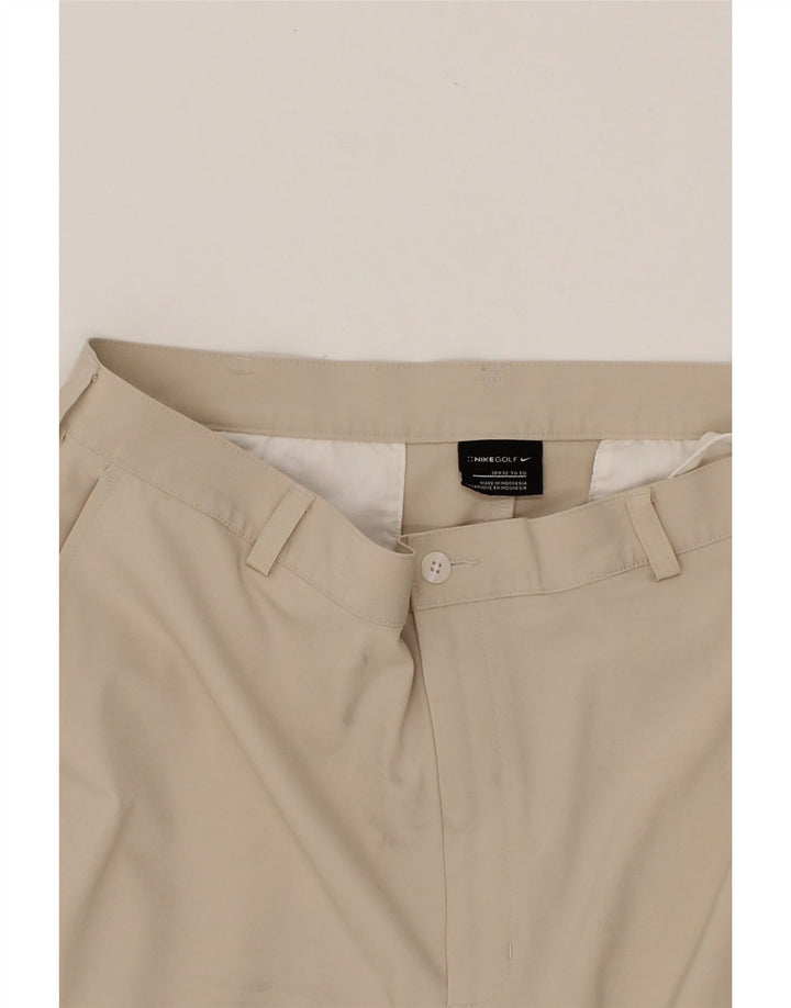 NIKE Mens Straight Chino Trousers W38 L32 Beige Polyester Vintage Nike and Second-Hand Nike from Messina Hembry 