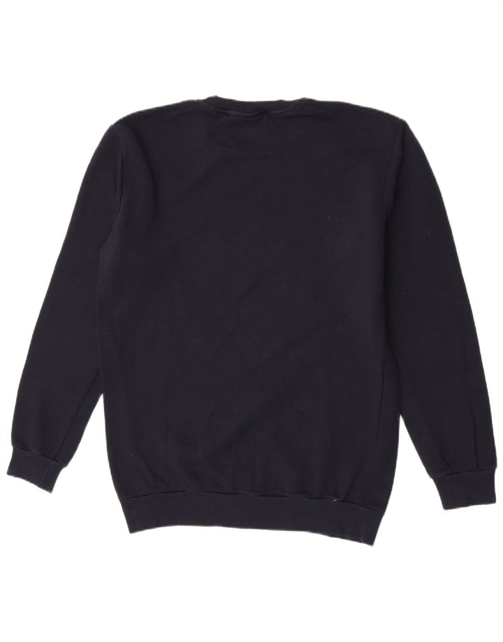 Zara Herren Grafik-Sweatshirt-Pullover, mittelmarineblaue Baumwolle