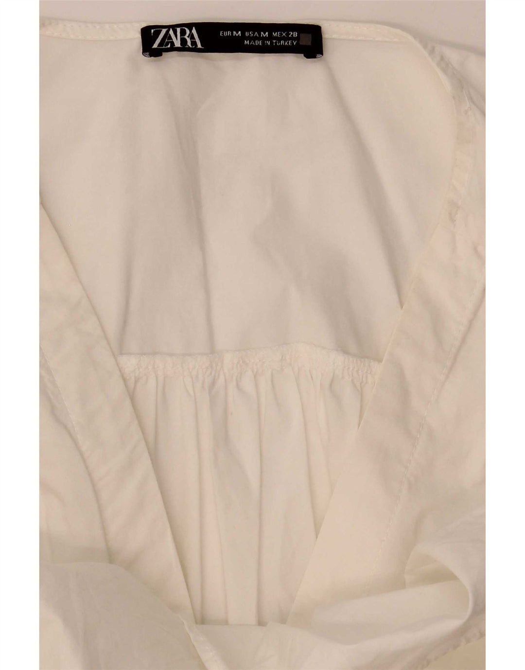Zara Damen-Stufenkleid UK 14 Mittelweiß