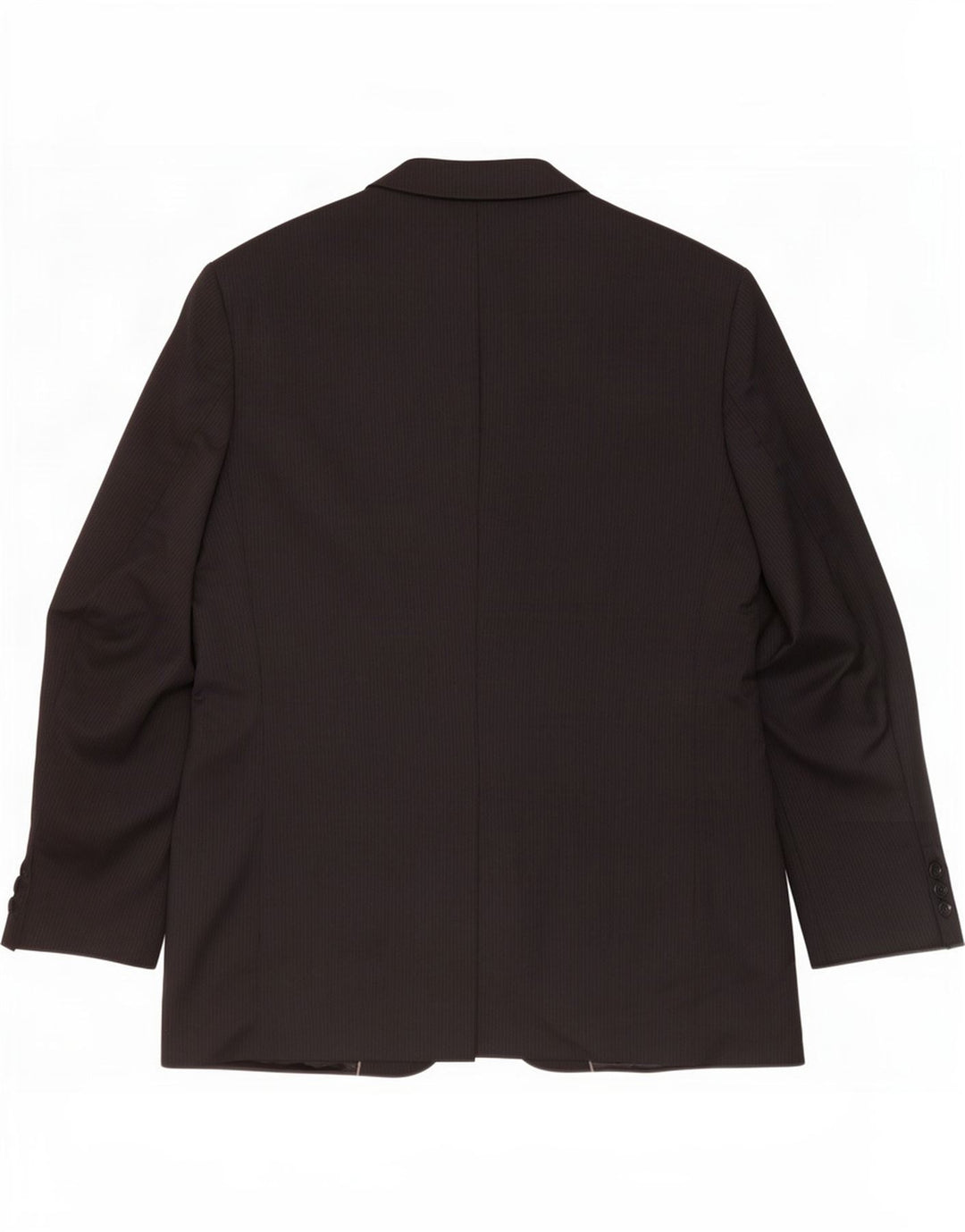Marks & Spencer Herren-Blazer mit 3 Knöpfen, UK 44, XL, schwarze Nadelstreifenwolle